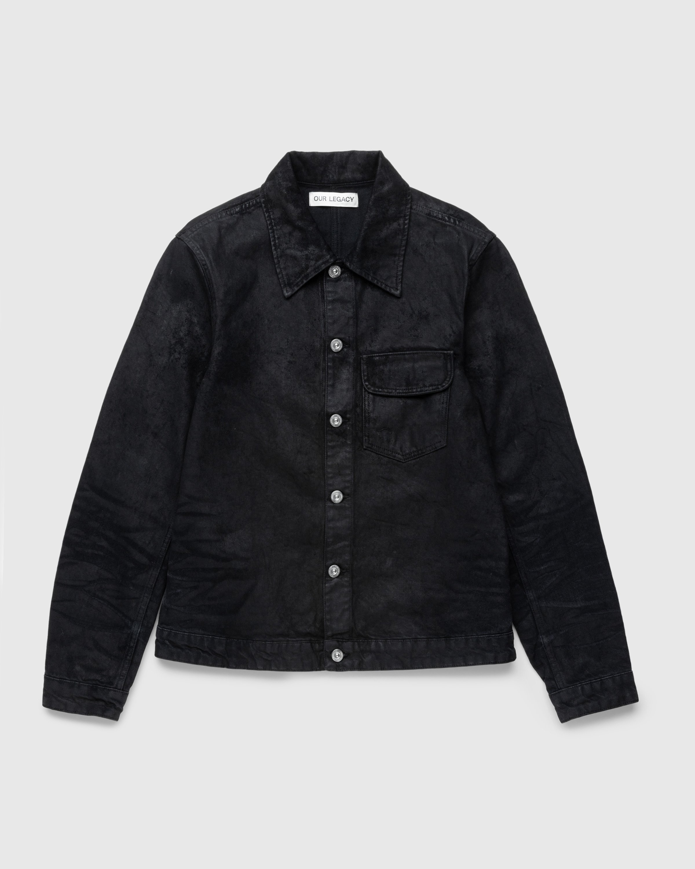 Our Legacy – Rebirth Jacket Waxed Black Denim | Highsnobiety Shop